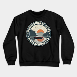 Winnecunnet Pond Massachusetts Sunset Crewneck Sweatshirt